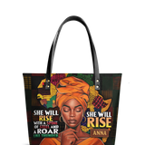 She Will Rise NNRZ03103076LD Leather Tote Bag