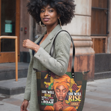 She Will Rise NNRZ03103076LD Leather Tote Bag